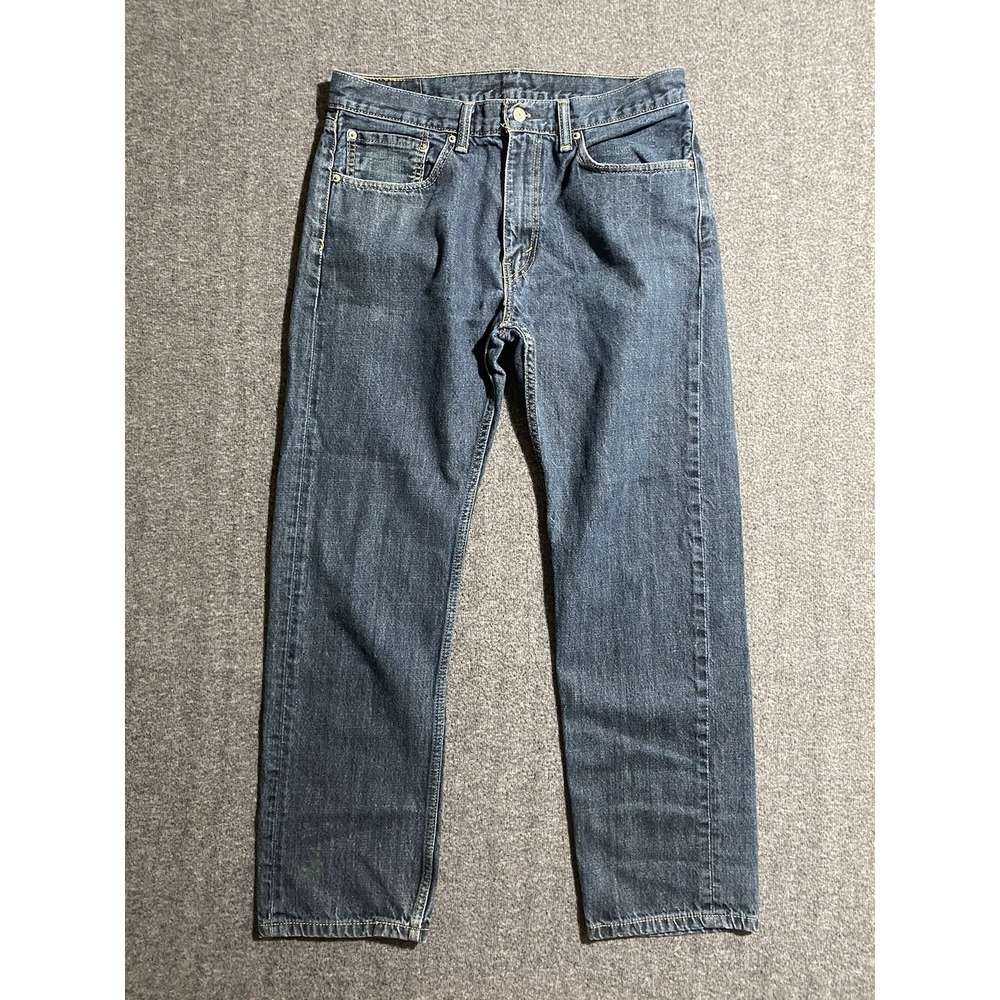 Levis Strauss &co 505 Jeans Mens Blue Denim Straight American Work Size 34x32